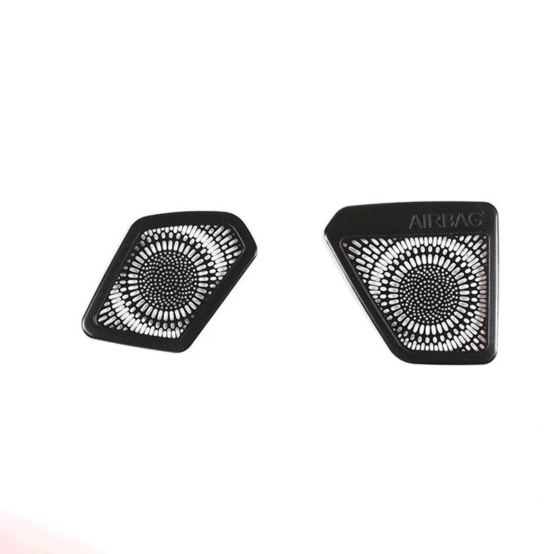 

2 шт., передняя панель автомобиля с левым рулем, рамка для воздуховыпускного отверстия, наклейки, декоративные аксессуары для BMW G20 G28 3 серии-21 чёрный