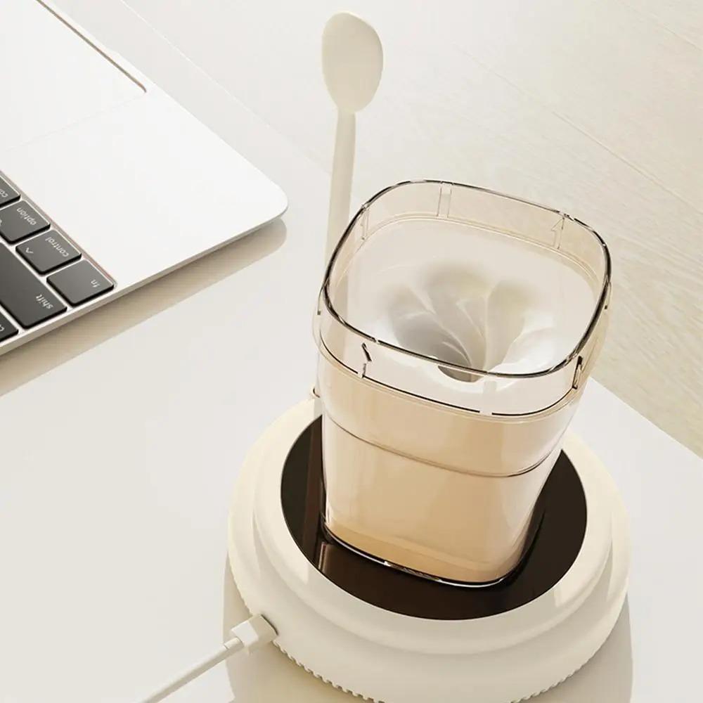 Automatic Electric Milk Coffee Blender with Spoon Mixer Portable Magnetic Stirrer  Infant Formula