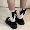 Women Socks Spring Summer White Japanese Cute Kawaii Harajuku Sweet Style Lolita Bowknot Female Short Crew Socks Girl Gift Socks