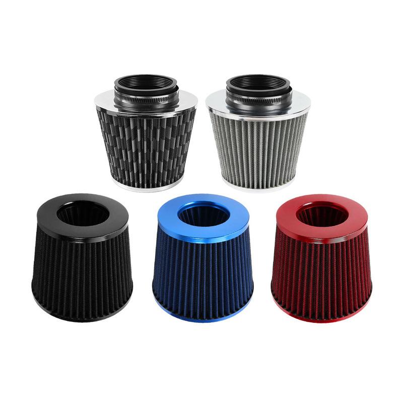76MM 3" Gekleurd Blauw Roestvrij Staal Gaas Kegel Power Intake Hoge Doorstroming Koudeluchtfilter Luchtinlaatfilter Inductie Kit OFI074
