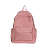 Schoolbag Japanese ins Harajuku Commuter Versatile Backpack Casual Backpack Corduroy Student School Bag Female