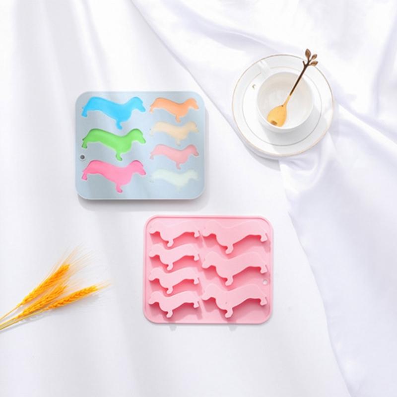 7 Cavity Sausage Dogs Silicone Mold 3D Fondant Mold DIY Cake Ornament Mold