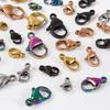 High Quality No Fade Stainless Steel Lobster Clasps Components DIY Jewelry Making Supplies Handmade Bracelets Necklace Findings