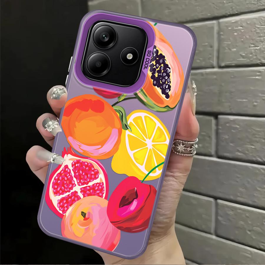 Case for Xiaomi Redmi Note 14 11s 11 12 Pro Note 13 Pro Plus 12s Back Phone Cover Delicious Fruits