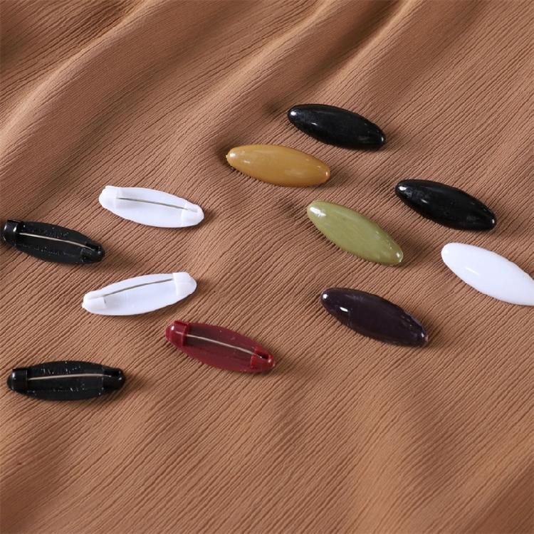 Hijab Pin 48 Pieces Diamonds Shape Muslim Women Hijab Sari Pins Black Safety Pin