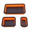 3Pcs Collapsible Magnetic Parts Tray Set 3 Different Size for Screw Bolts Nuts Washers Pins Small Metal Parts Mechanic