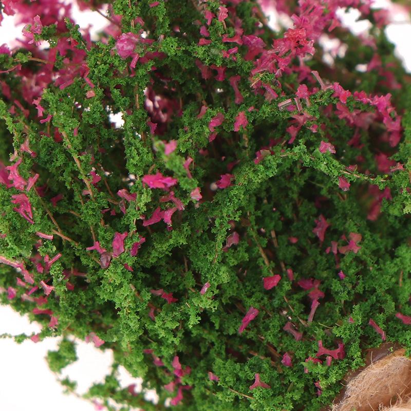1Stk Puppenhaus DIY Dekoration 1/12 Puppenhaus Miniatur Mehrfarbiger Blumenbusch Grüne Pflanze Blumenmodell Spielzeug