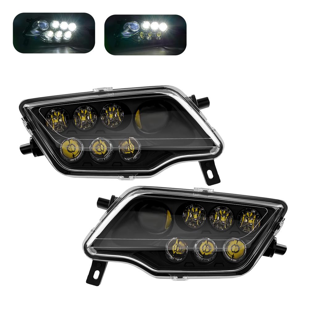 ATV UTV SXS LED Headlights Assembly for Honda Pioneer 1000 700 520 500 Rancher 420 Foreman 500 Rubicon Talon 1000R Accessories