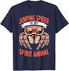 Jumping Spider Art for Unisex Women Boys Fashion Jumping Spider Lover TShirt Y2k Humorous Short Sleeve Saying Tee Novelty Apparel