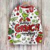 Women's Casual Long Sleeve Cute Christmas Print Neck Knit Sweater