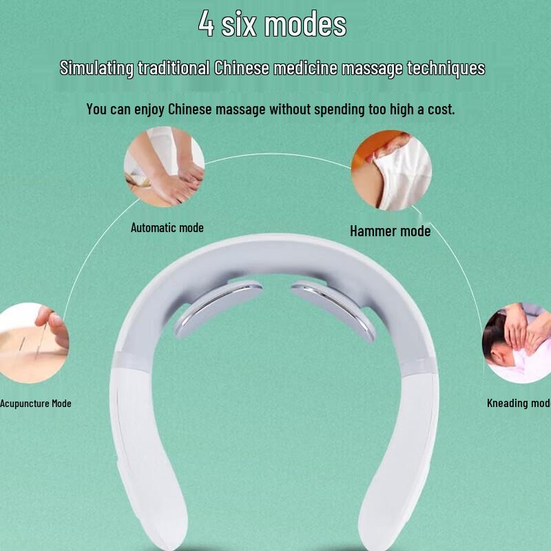 MEEEGOU Portable Cervical Massager with Heat CN plug (adapter included)
