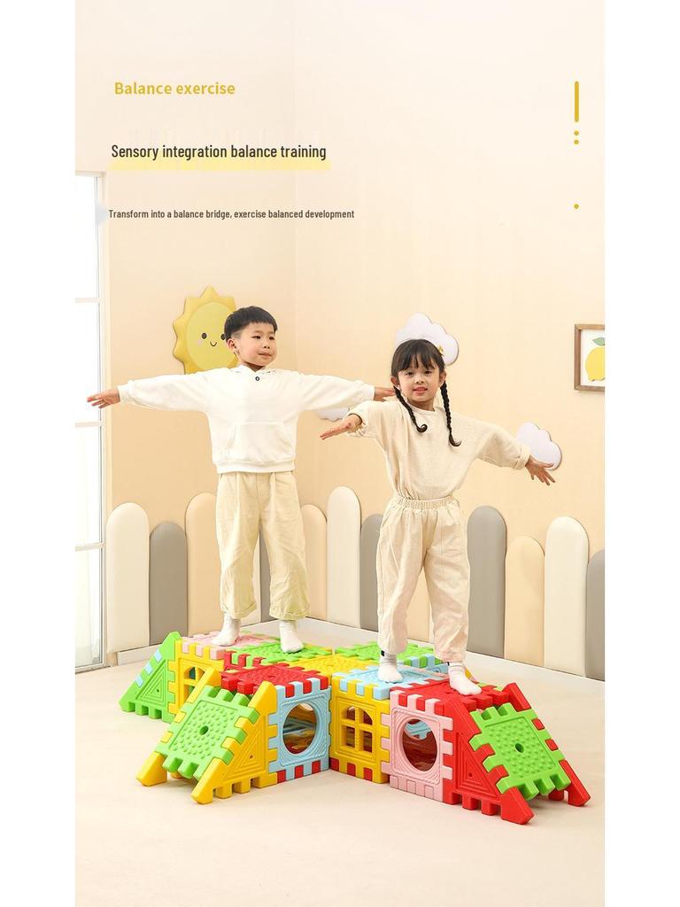 Happy Blocks: Extra Large Sensory Construction Set for Kids