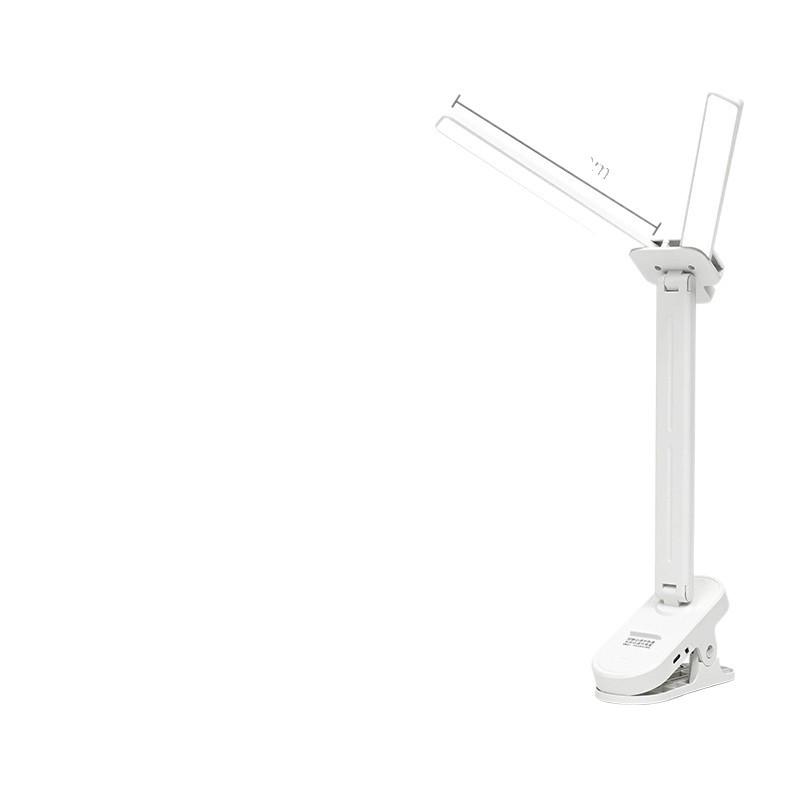 Rechargeable LED Desk Lamp with Eye Protection, Clip-On for Children's Bedroom or Dormitory.