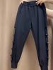 Women's Summer Design Hollow Out Casual Pants Loose Strap Halen Pants Quick Dried Slim Sports Cool Pants Ladies