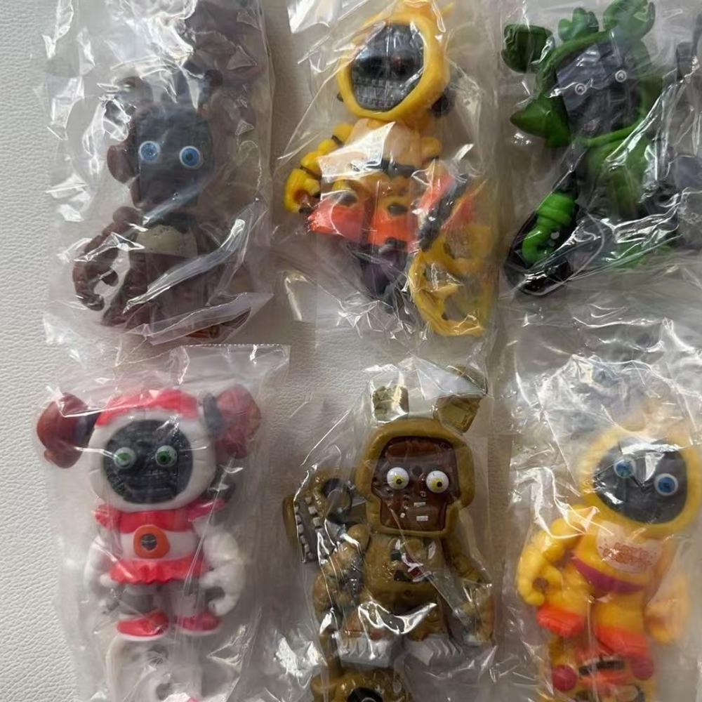 FNAF Panic Game Midnight High Quality Toy Bear Foxy Chica Fazbear Bonnie Change Masks Action Figurine Anime1 PCS Randomly Sent