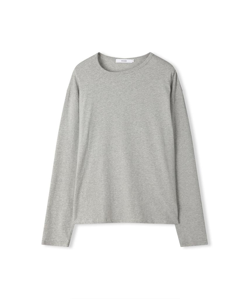 Windeo Unbalanced Neck Top - Melange Gray