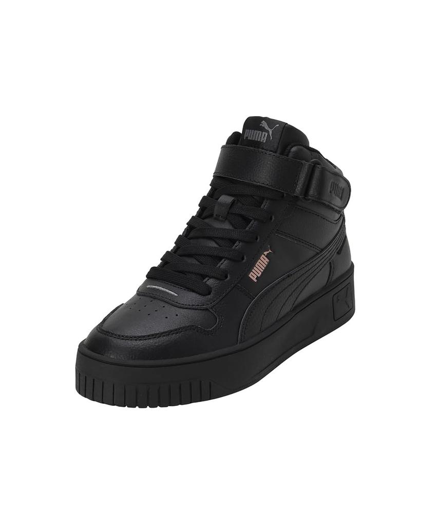Puma Carina Street Mid Sneakers Puma Size (392337), Women's, Black/Puma Black/Rose Gold, 23.5cm