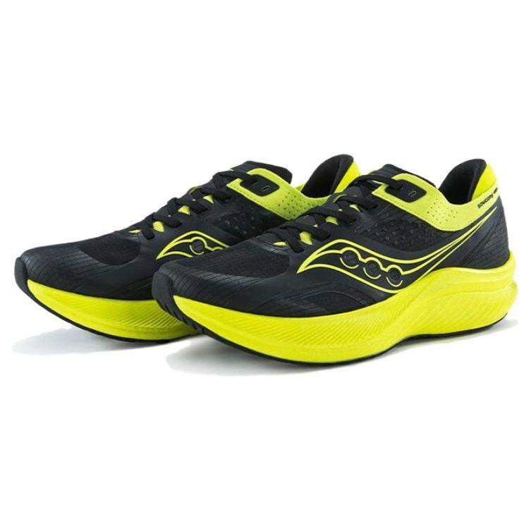 SAUCONY Slay Speed Comfortable Casual Durable Breathable Low-Top Carbon Plate Running Shoes Unisex Running Shoes Yellow Black S28192-2
