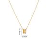 Simple Round Butterfly Zircon Pendant Necklace Stainless Steel Fashion Geometric Choker Jewelry Party Gifts For Women Girls