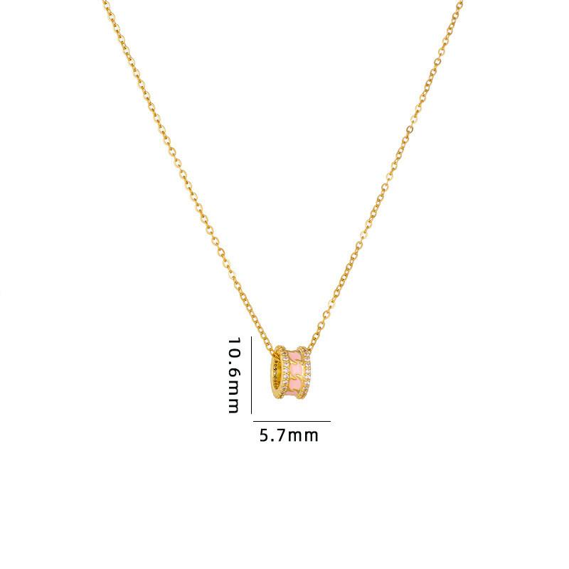 Simple Round Butterfly Zircon Pendant Necklace Stainless Steel Fashion Geometric Choker Jewelry Party Gifts For Women Girls