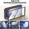 For Samsung Galaxy Z Fold 6 Phone Case With S Pen Holder, Hinge Protector and Screen Protector PU Leather Matte PC-Brown