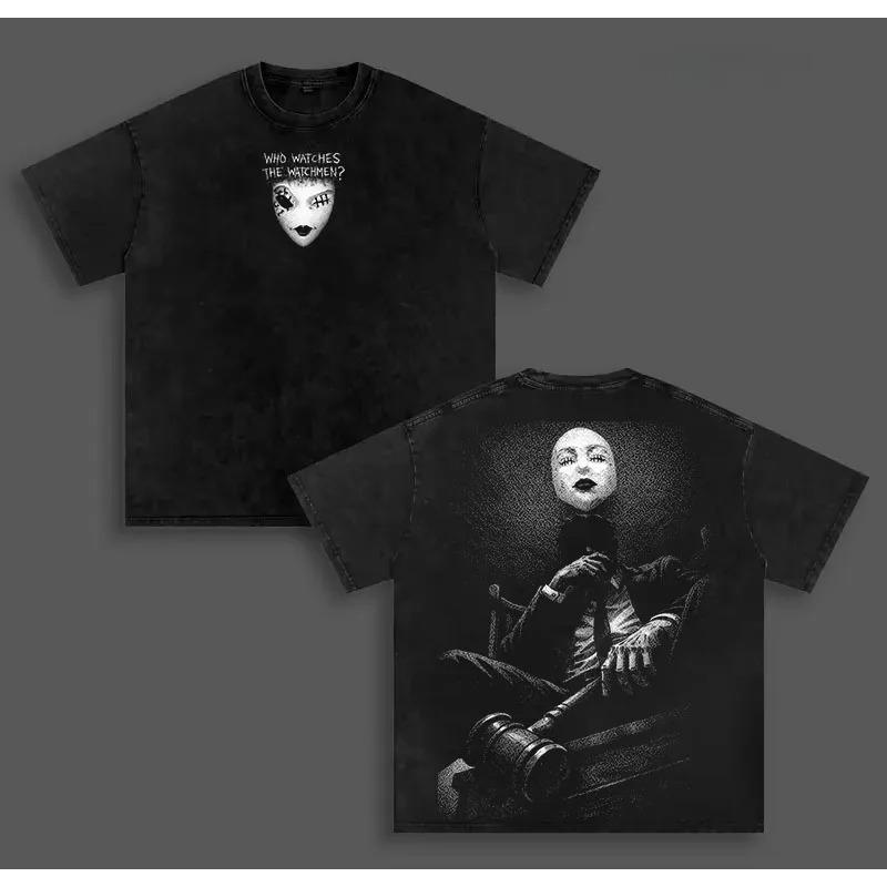 

Hiromi Higuruma Jujutsu Kaisen Printed T-shirt For Men Clothing Washed Oversized Tshirt Top Summer Short Sleeve Cotton Tee Shirt S