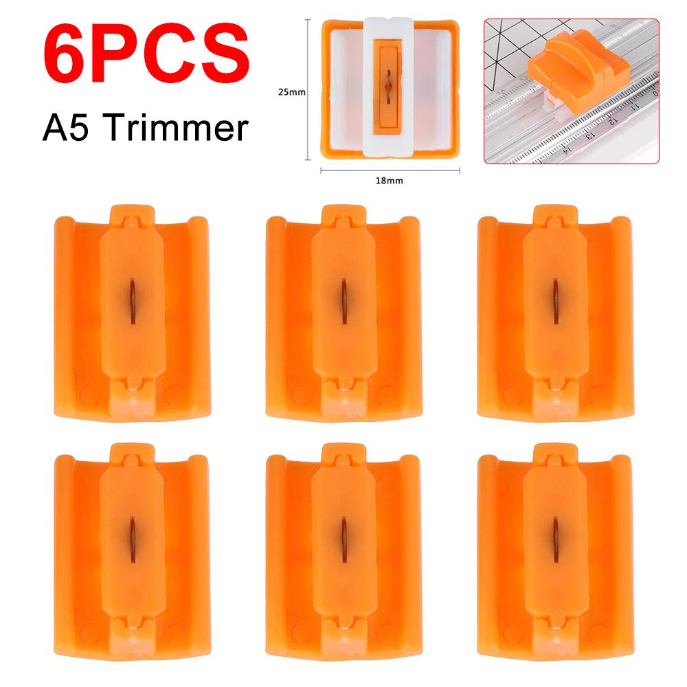10 Stück A4/A5 Papier Schneiden Ersatzklingen Guillotine Papierschneider mit Ausziehbarer Skala für Fotoschneider Scrapbooking Zubehör