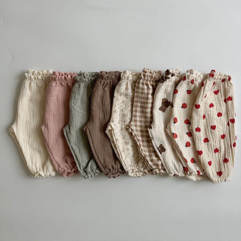 Korean Style Baby and Toddler Summer Floral Lantern Pants