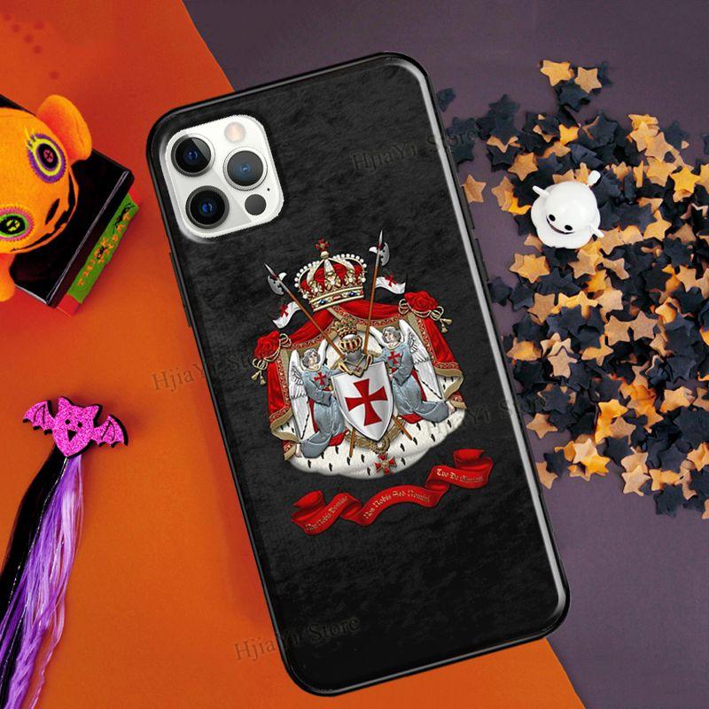 Knights Templar Coat of Arms For iPhone 13 12 mini 11 Pro Max Case For iPhone XR X XS Max 6S 7 8 Plus SE 2020 Coque