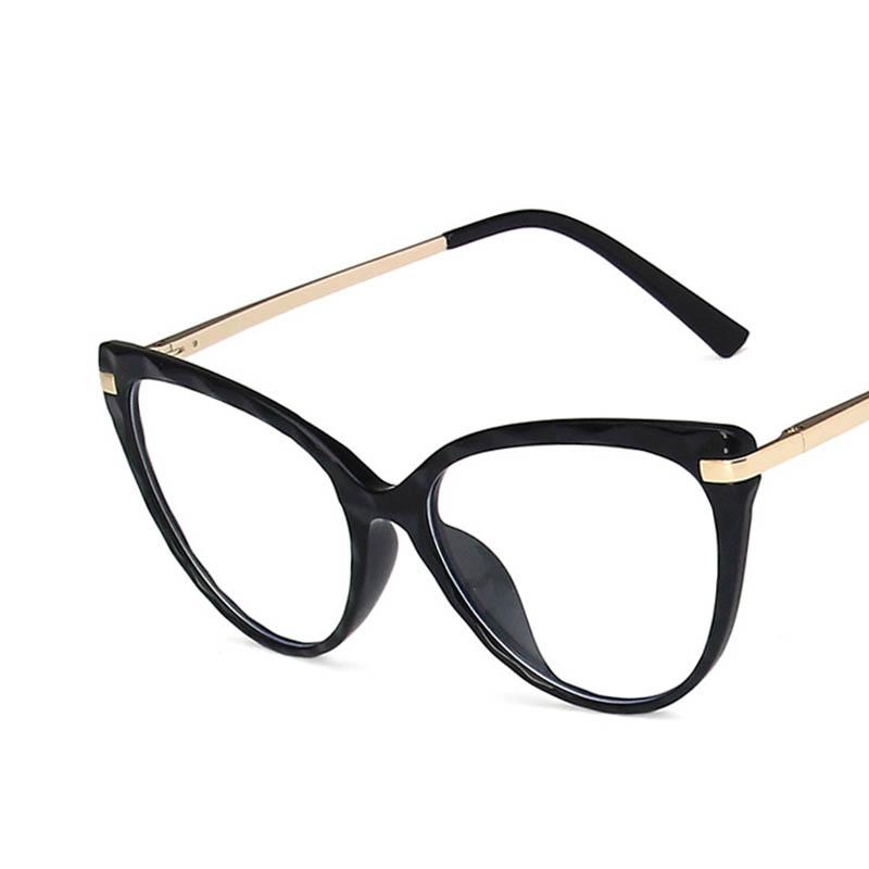 Metal Irregular Rhombus Frame Women'S Nearsighted Glasses Anti-Glare Spring Hinges Myopia Glasses -0.5 -1.0 -2.0 To -6.0