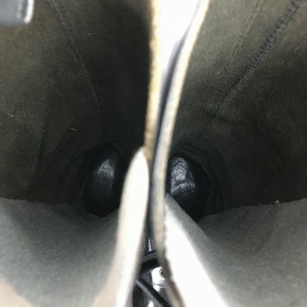 Made in England gripfast Steel Toe Long Boots Size Approx. 24.025.0 Black Lace-Up Rock Style(USED)