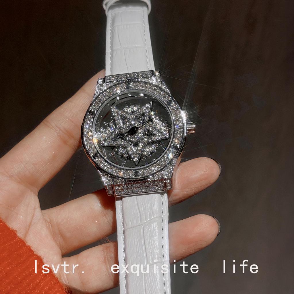 Pentagram Neuankunft Damen Glücksbringer Volldiamant Luxusuhr - Elegante und Authentische Damenuhr.