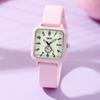 Candy Color Luminous Silicone Tape Student Creative Small Sugar Cube High Value Niche Waterproof Quartz Watch