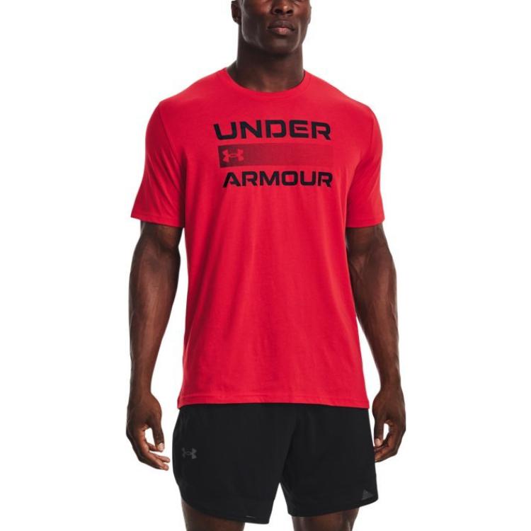 Under Armour UA Team Issue Soft Fit Trainings-Rundhals-Kurzarm-T-Shirt Herren Oberteile Rot 1370952-600