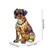 Hunde-Serie Nachtlicht Mops Lampe Buntglas Harz Mosaik Licht Nishi Highlands Hunde Dekoration Lustiges Geschenk Für Haustierliebhaber Kinder