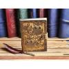 Handmade Owl Embossed Leather Notebook for writing and Sketching, , Book Of shadows and Personal Grimoire