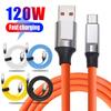 120W USB Type C Cable Fast Charging Thicken Liquid Silicone USB C Data Cord for Huawei P50 P40 P30 Xiaomi 14 Redmi 13 POCO X6