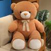 Adorable 80/100CM Colorful Bow Bear Doll Plush Toy Hug Bear Super Soft Doll Children Birthday Gift Pillow Bear Bedroom Decor