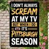 Pittsburgh Steelers Vintage Metallplåtskylt 8x12 Tum Man Cave Väggdekor Gåva till Amerikansk Fotbollsfans
