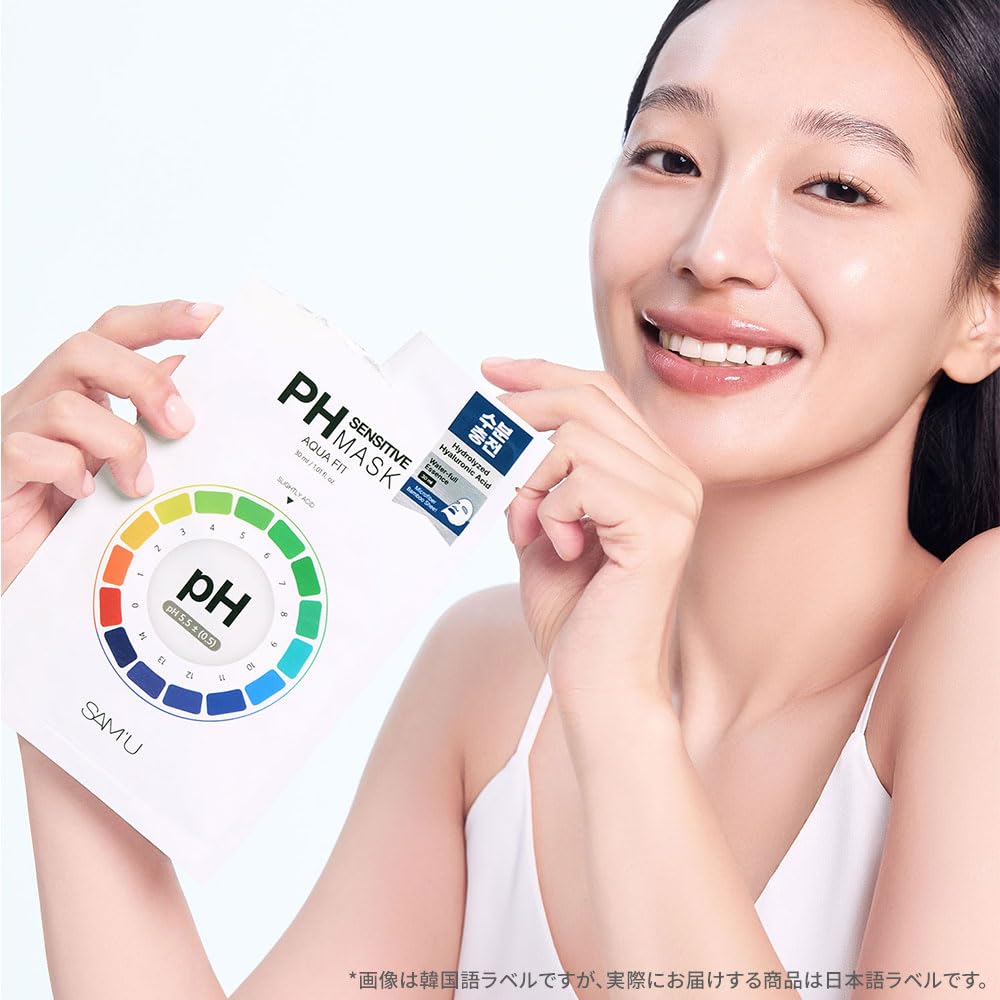 PH-Empfindliche Gesichtsmaske Hyaluron Hoch Für Trockene und Empfindliche Koreanisch Koreanisch PH-EMPFINDLICHE MASKE SAM'U Maske, 10er-Pack, Maske, Maske, Säure, Allantoin,