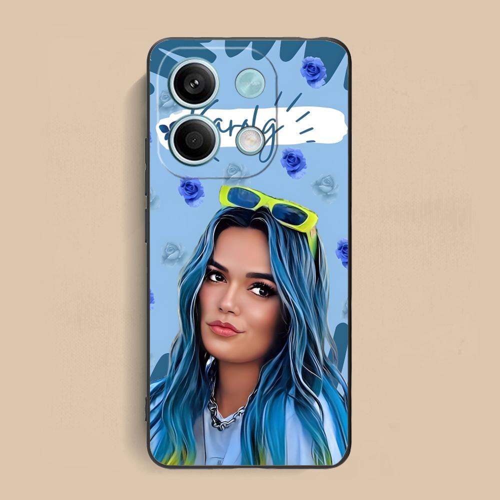

Karol G Latino Mobile Cell Phone Case for Xiaomi Redmi 15 14 13 12 A5 3 2 1 C Plus 4G 5G Colorful Printing Cover Pretty Luxury Redmi A1+
