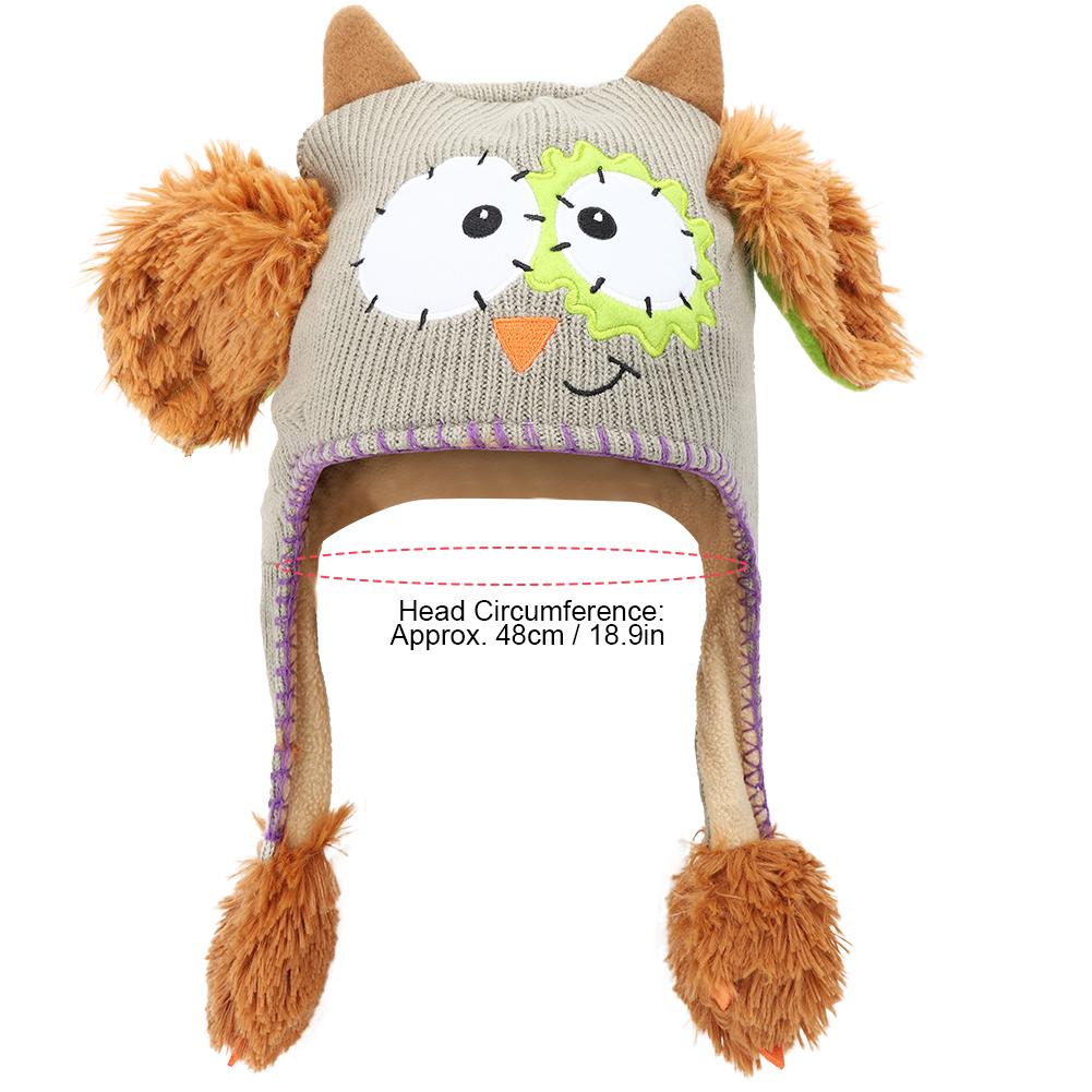 Knitting Wool Cute Hat Moving Ears Story Telling Funny Toy Cap for Children BabyGray