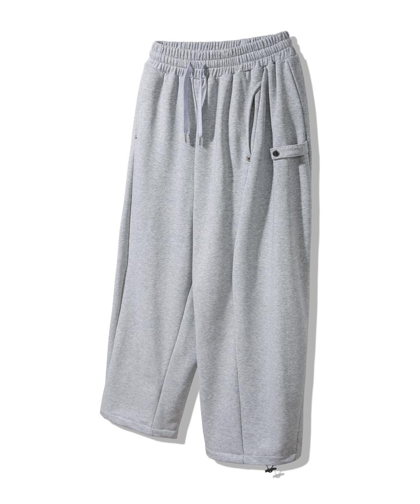ALVINCLO Side Snap Button Drawstring Balloon Sweatpants Dlx2520 (3 Colors)