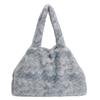 Fashi Ombre Fur Leisure Shoulder Bag Large Capacity Commuter Tote Bag New Lazy Style Texture Simple and Versatile Storage Bags