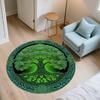 Tree of Life Pattern Round rug,Carpet Rug for Living Room Bedroom Sofa Playroom Decor,Non-slip Floor Mat,Holiday Gifts and Birthday Gifts
