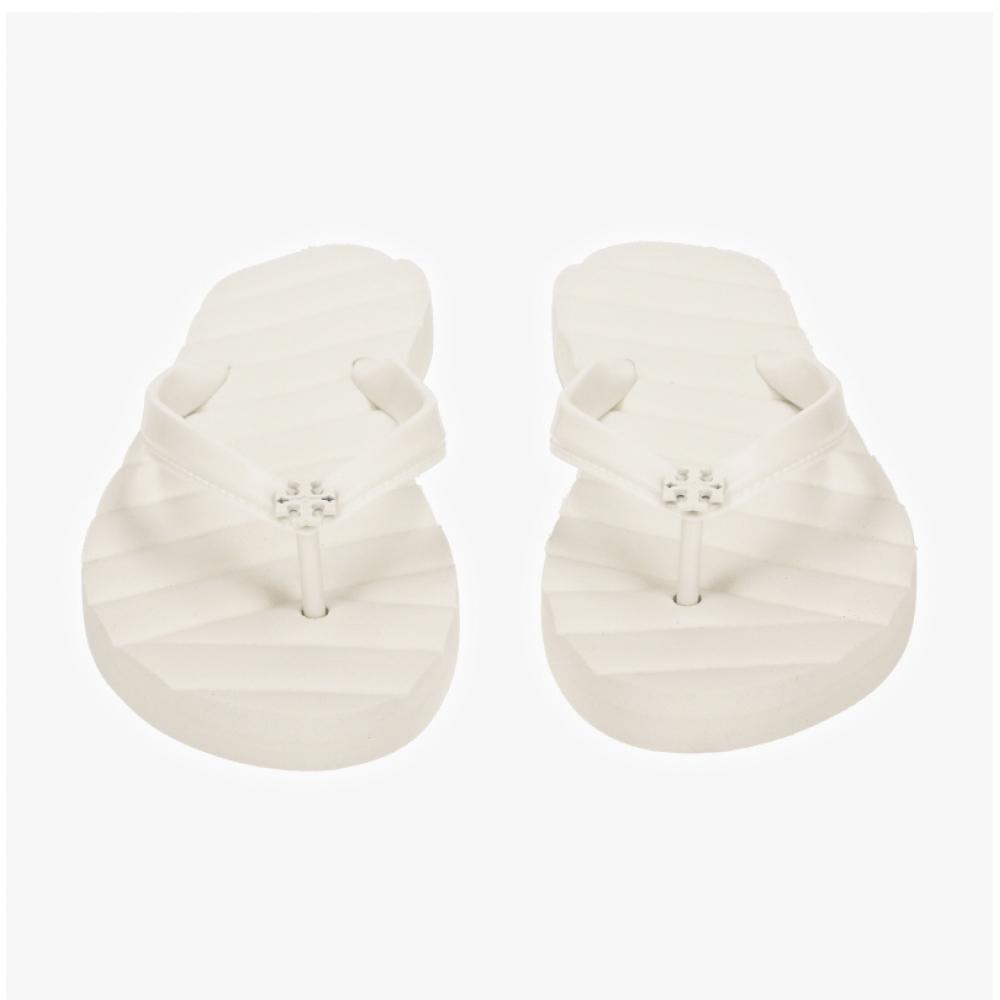 Tory Burch 144262 101 Kira Metal Flip Flop Slippers