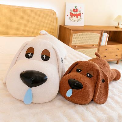 Stupid Snot Dog Plush Toy Girl Bedside Pillow Big Eyes Lying Dog Home Ornament