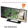 2026 LED Digital Projection Clock: Multifunctional Desktop Mirror & Large Screen Wall Clock with Alarm