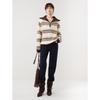 ELLE Women's Retro Striped Knitted Sweater