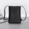 Women Leather Small Crossbody Bag Black Cell Phone Bag Lightweight Fashion Shoulder Bag Ladies Travel Purse